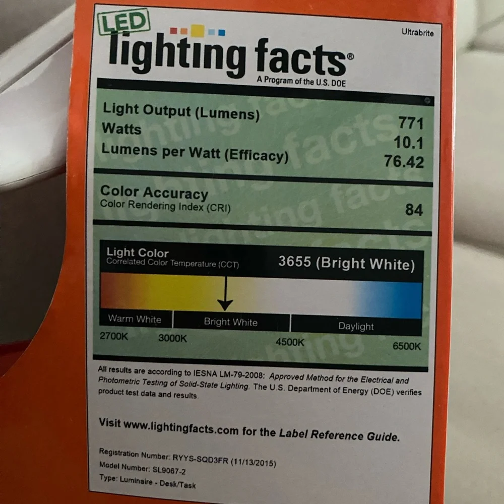 UltraBrite💡 LED Desk Lamp with 2 USB Ports - Picture 5 of 6